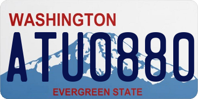WA license plate ATU0880