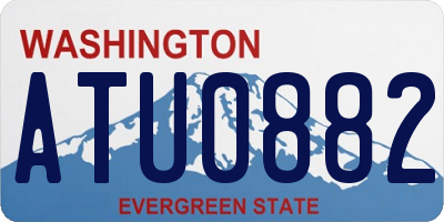 WA license plate ATU0882
