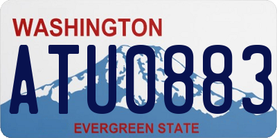 WA license plate ATU0883