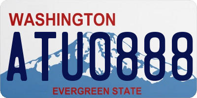 WA license plate ATU0888