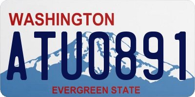 WA license plate ATU0891