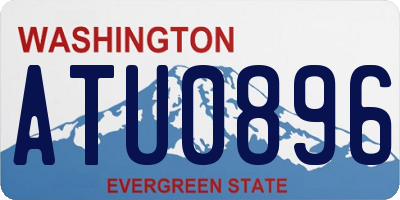 WA license plate ATU0896