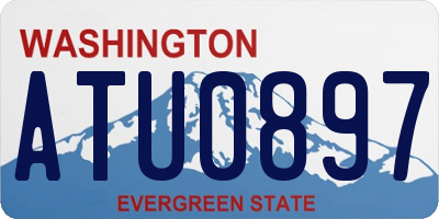 WA license plate ATU0897