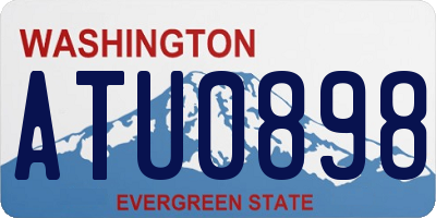 WA license plate ATU0898