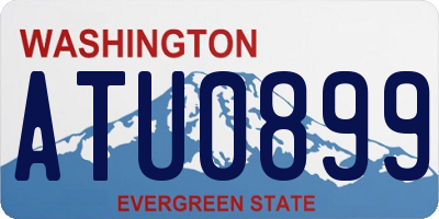 WA license plate ATU0899