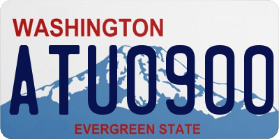 WA license plate ATU0900