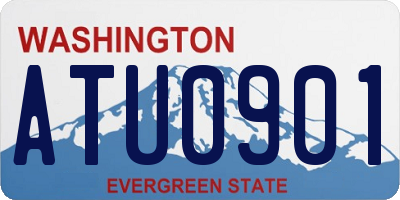 WA license plate ATU0901