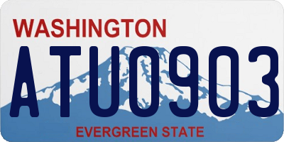 WA license plate ATU0903