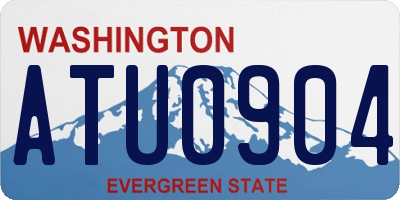 WA license plate ATU0904