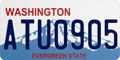 WA license plate ATU0905