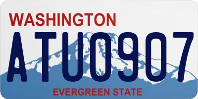 WA license plate ATU0907