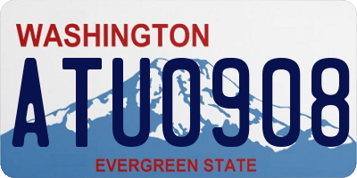 WA license plate ATU0908