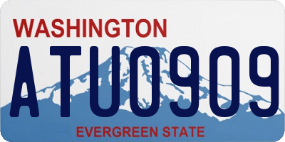 WA license plate ATU0909