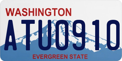 WA license plate ATU0910