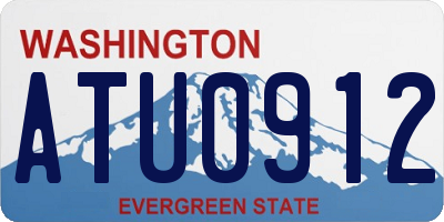 WA license plate ATU0912