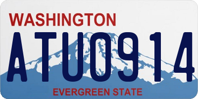 WA license plate ATU0914