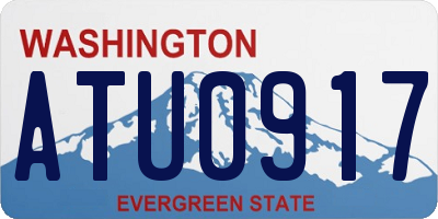 WA license plate ATU0917