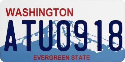 WA license plate ATU0918