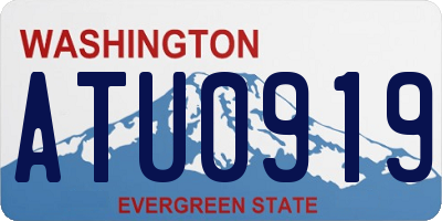 WA license plate ATU0919