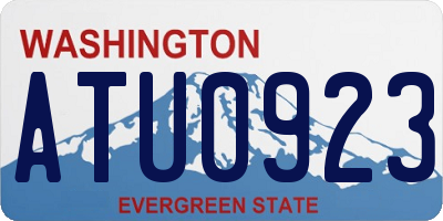 WA license plate ATU0923