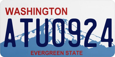 WA license plate ATU0924