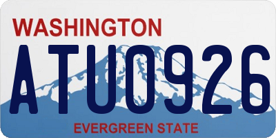 WA license plate ATU0926
