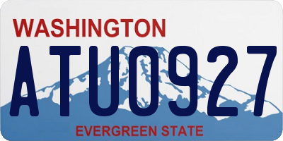 WA license plate ATU0927