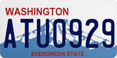 WA license plate ATU0929