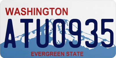 WA license plate ATU0935