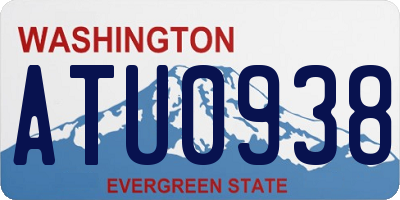 WA license plate ATU0938