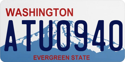 WA license plate ATU0940