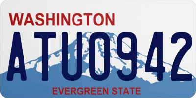 WA license plate ATU0942