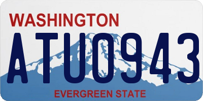 WA license plate ATU0943
