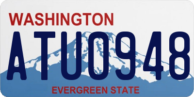 WA license plate ATU0948