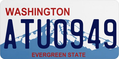 WA license plate ATU0949