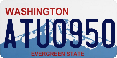 WA license plate ATU0950