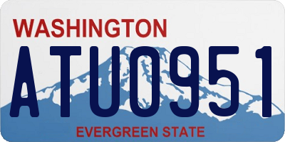 WA license plate ATU0951