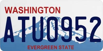WA license plate ATU0952