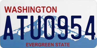 WA license plate ATU0954