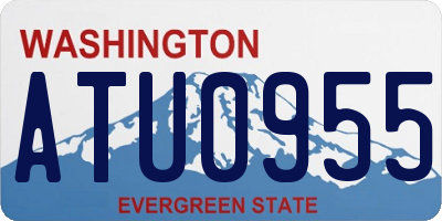 WA license plate ATU0955
