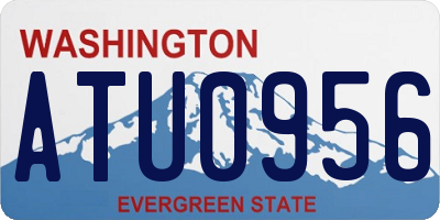 WA license plate ATU0956