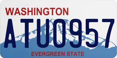 WA license plate ATU0957