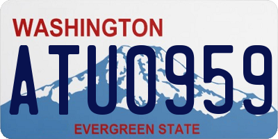 WA license plate ATU0959