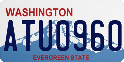 WA license plate ATU0960