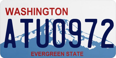 WA license plate ATU0972