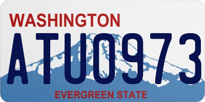 WA license plate ATU0973