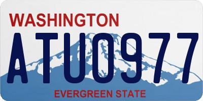 WA license plate ATU0977