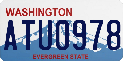 WA license plate ATU0978