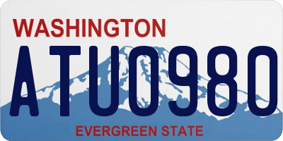 WA license plate ATU0980