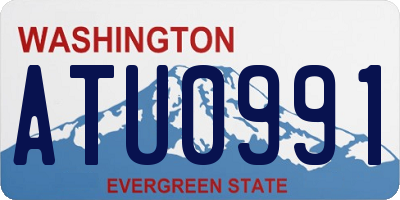 WA license plate ATU0991